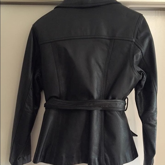 Leather babydoll coat - Picture 2 of 5